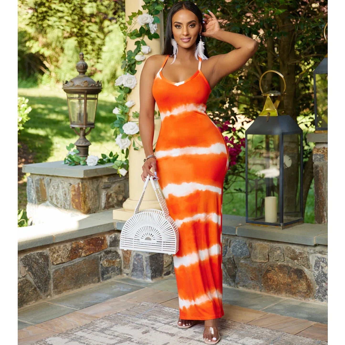 Tie Dye Maxi Dress (Plus Sizes Available)