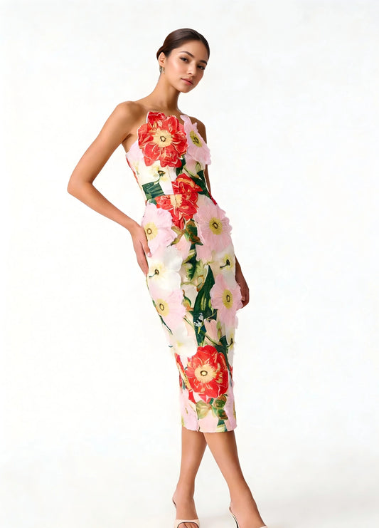 Floral Embroidered Spring/Summer Dress