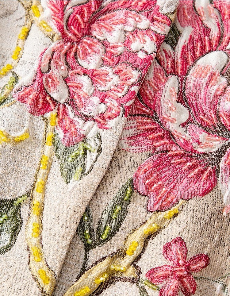 Handmade 3D Embroidered Beaded Coat