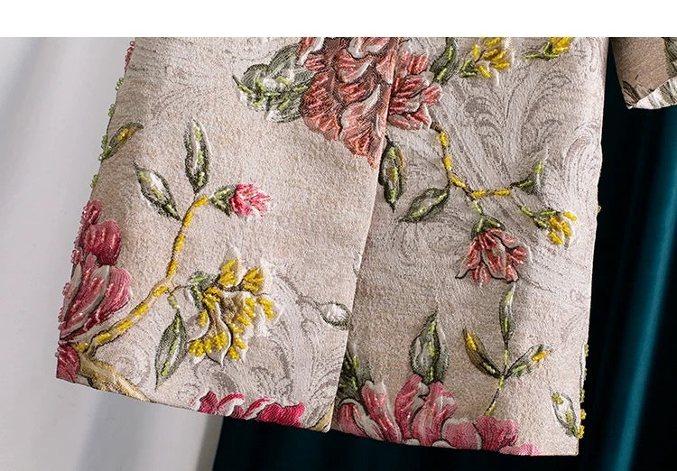 Handmade 3D Embroidered Beaded Coat