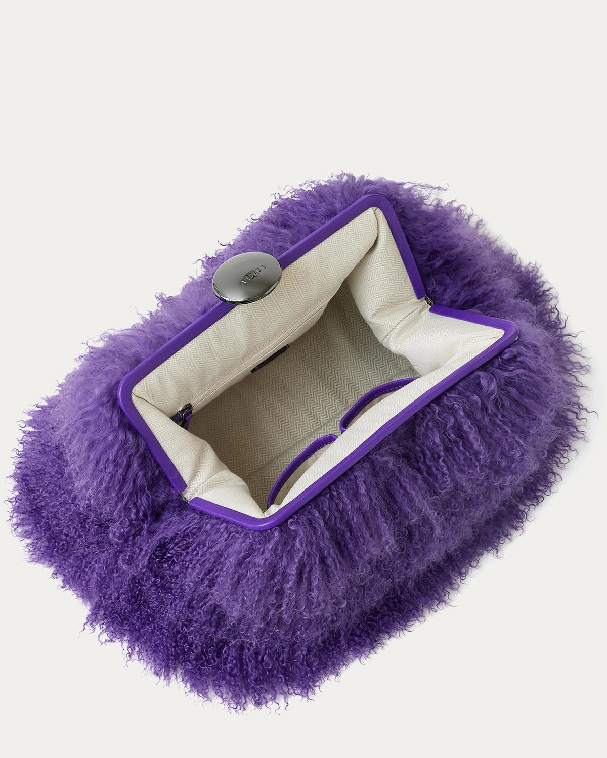 Full Circle XL Genuine Fur/Leather Clutch