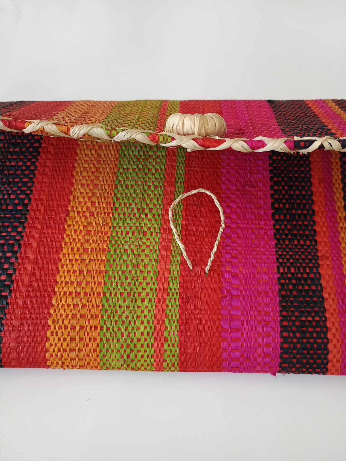 Raffia Straw Wristlet - Multi