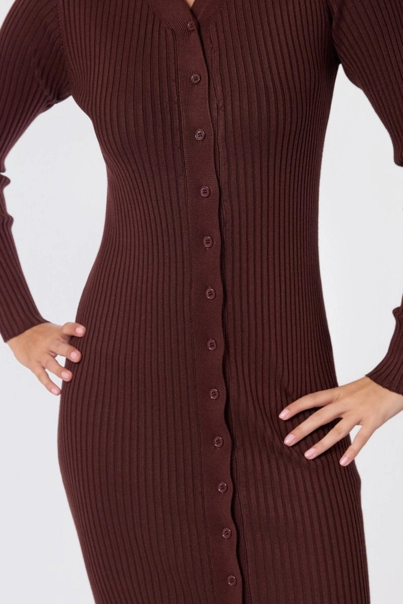 Kerry Dress (Dark Brown)