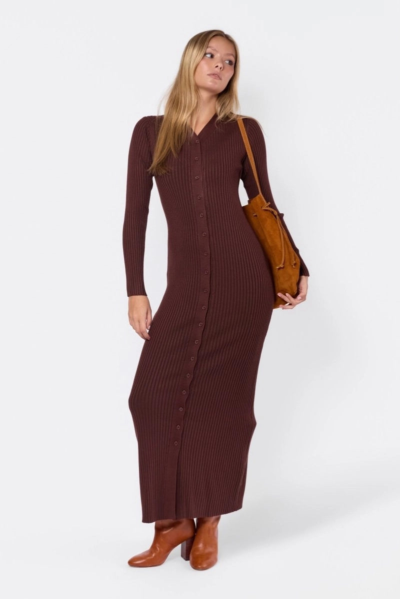 Kerry Dress (Dark Brown)
