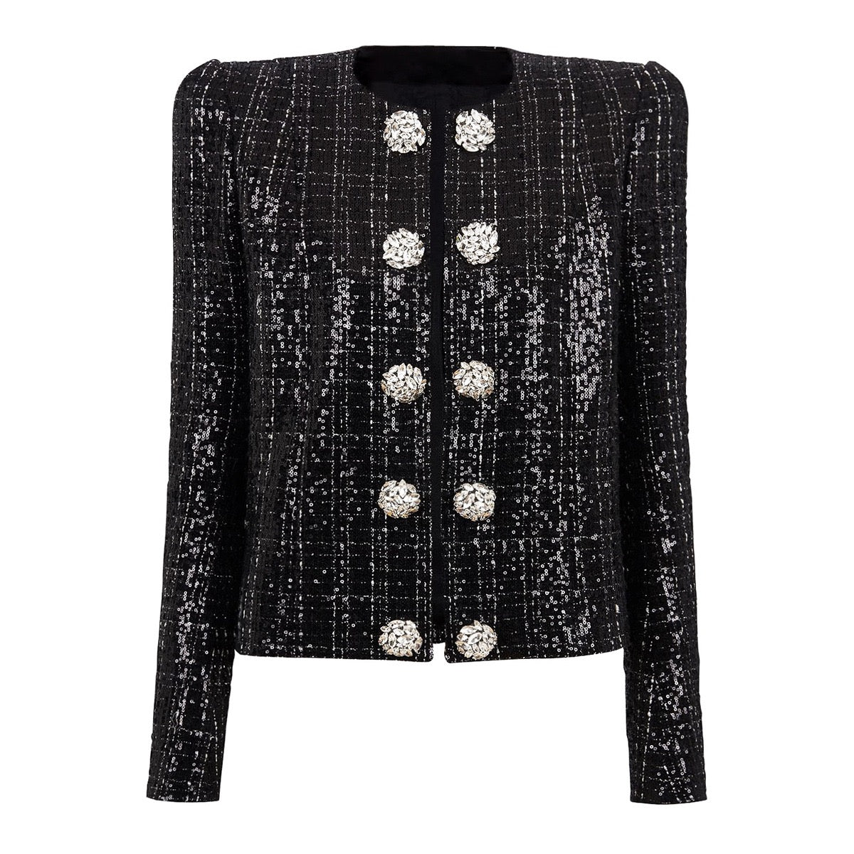 Chic Sequin Diamond Jacket