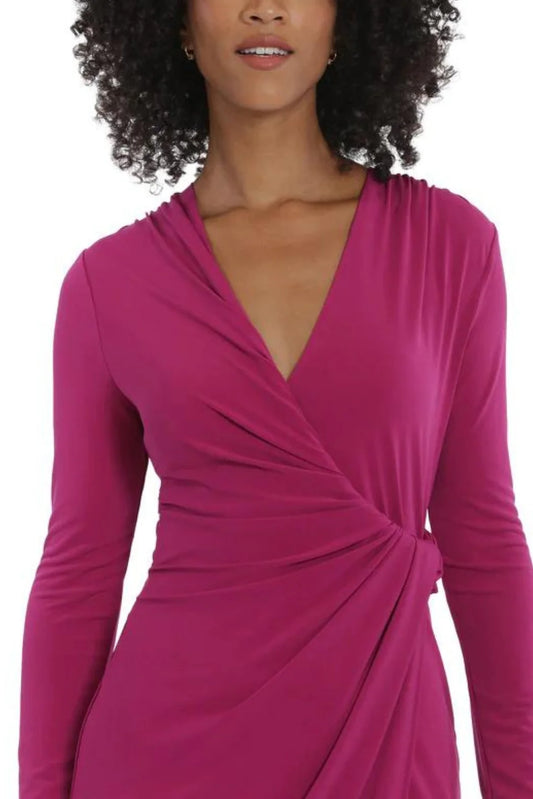 Twisted Waist Wrap Style Dress