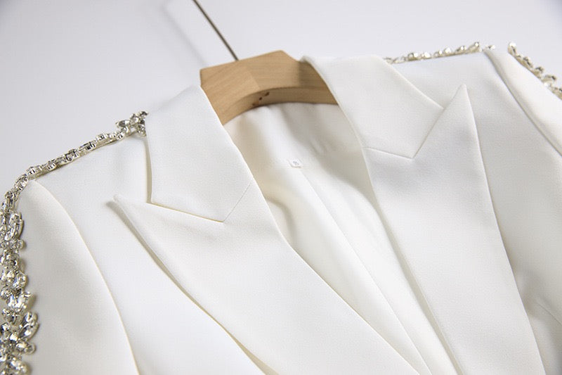 Jewel Sleeve Blazer Pantsuit