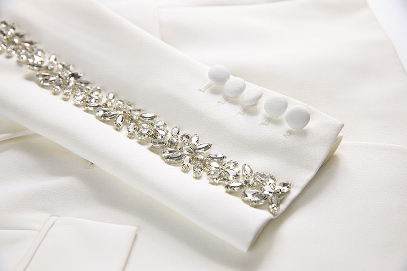 Jewel Sleeve Blazer Pantsuit