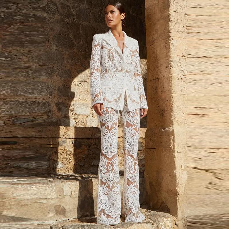 Glam Sequin Lace Suit (2 Colors)