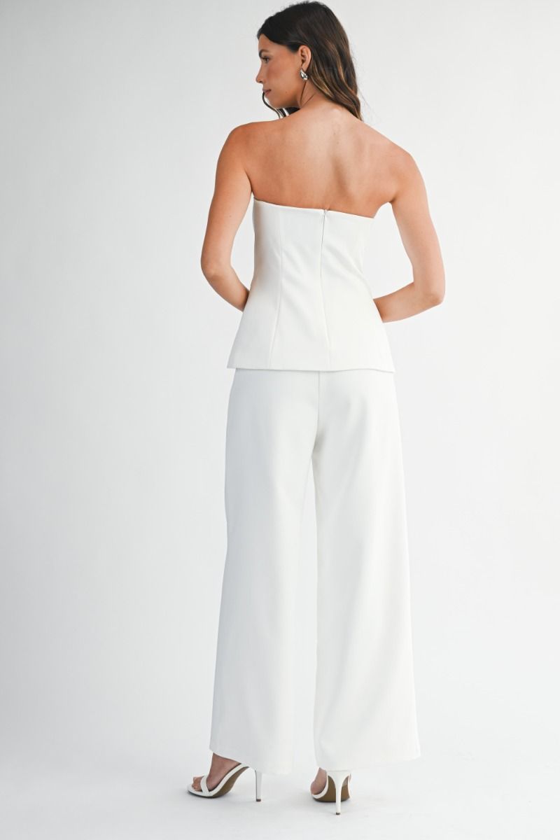 Crepe Trouser Pants Set (2 Colors)