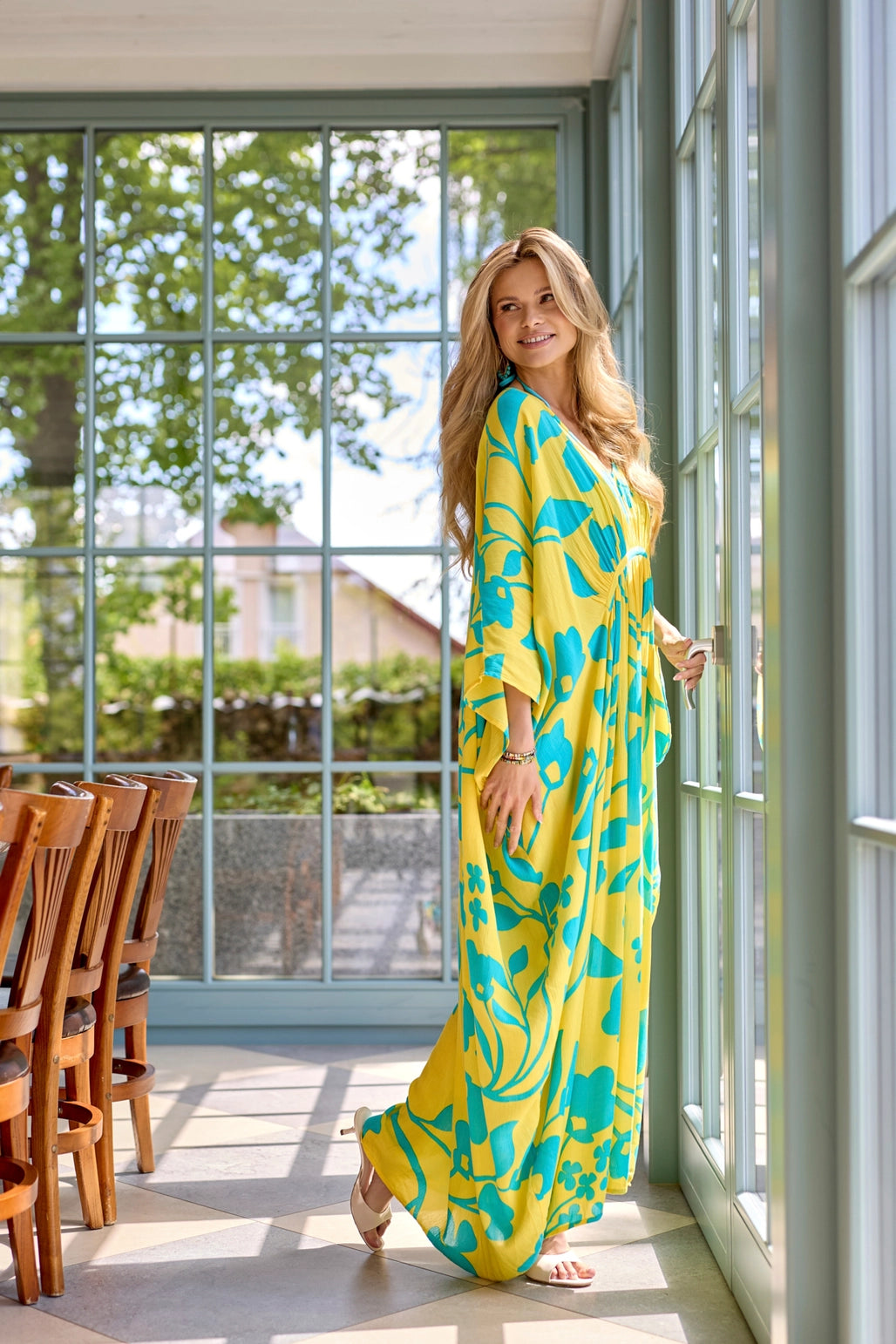 Bold Floral Kaftan