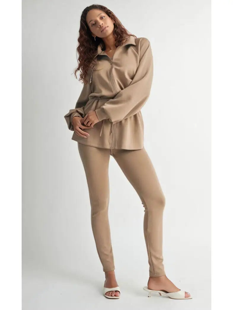 Zip-Up Lounge Set (2 Colors)